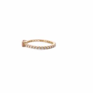 SWAROVSKI ビジュー リング  指輪 58 ゴールドカラー /KH