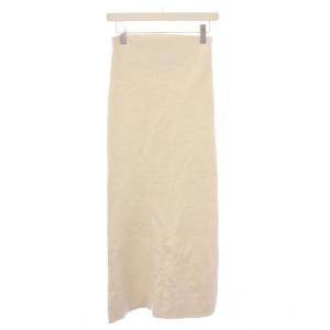 レニーリバースカート タイト イージー マキシ ロング ウエストゴム ストレッチ 無地 ワンカラー ウール