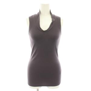 ニット カットソー ノースリーブ 紫 パープル DK51822 /YT