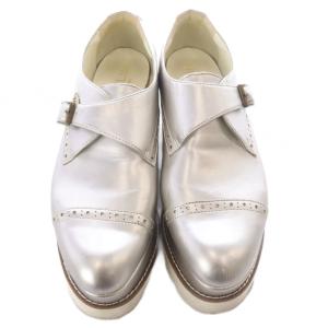 DAISY LIN ワッツスニーカー レザー 厚底 35.5 シルバー色 /SR