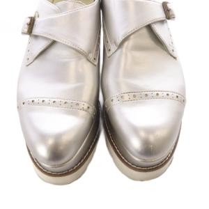 DAISY LIN ワッツスニーカー レザー 厚底 35.5 シルバー色 /SR