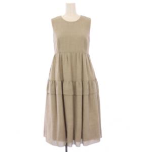 ふわふわワンピース 38 グレー 36154