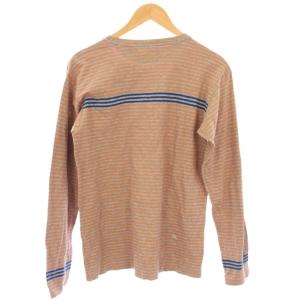 45R Tシャツ カットソー 長袖 ボーダー柄 3 オレンジ 7-03-7160 /TK