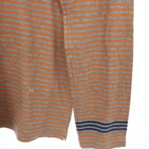 45R Tシャツ カットソー 長袖 ボーダー柄 3 オレンジ 7-03-7160 /TK