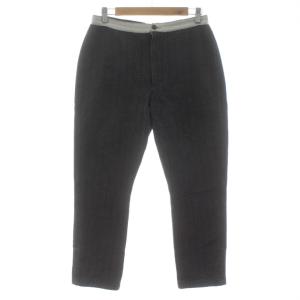 コットンツイード 乗馬パンツ クロップド ジップフライ 総柄 2 紺 ネイビー 2011 5-09-6039