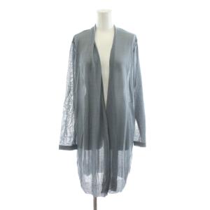 カーディガン 長袖 ロング丈 L グレー KKCMBA1016 /AN34