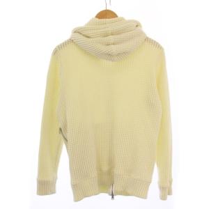 Seagreen ビッグワッフル ジップアップパーカー ジャケット 04 白 緑 MSG8LV846 /BM