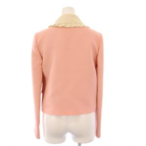 GUCCI フリルトリム クロップドジャケット 36 ピンク 452943