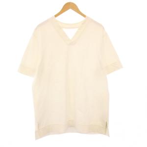 Tシャツ カットソー 半袖 Vネック S 白 J22GC0107 /KH