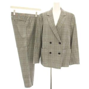 18AW スーツ セットアップ 上下 テーラードジャケット ダブル 44L パンツ スラックス 46L