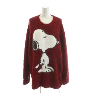 × ピーナッツ PEANUTS スヌーピー ジェラートJQDプルオーバー ルームウェア 部屋着 長袖 F