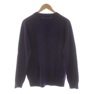 UNITED ARROWS ニット セーター 長袖 カシミヤ クルーネック M 紫 パープル /KU