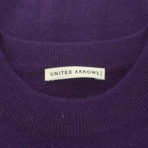 UNITED ARROWS ニット セーター 長袖 カシミヤ クルーネック M 紫 パープル /KU