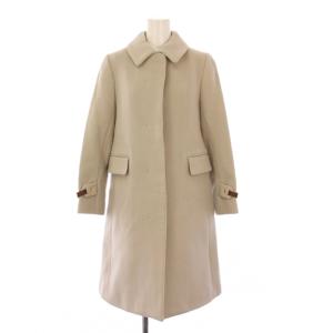 ステンカラーコート アウター ロング ウール 36 ベージュ 56505151 /KH