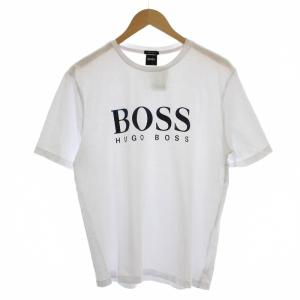 BOSS ロゴ Tシャツ 半袖 カットソー M 白 ホワイト /G