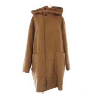 19AW フード付きコート アウター ロング 1 茶 /KH