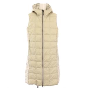 ダウンベスト フーディ ロング XL ライトグレー /KH