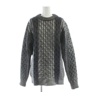 ニット セーター 長袖 M グレー シルバー /AP