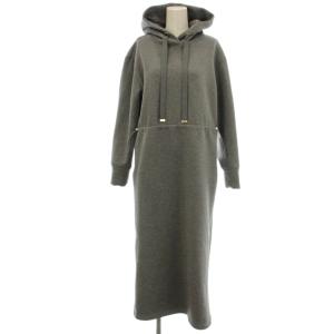 24AW スウェット パーカー ワンピース ロング 裏起毛 長袖 2 グレー 4446145 /G