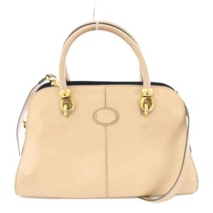 セラ SERA 2WAY ショルダーバッグ ハンドバッグ レザー ロゴ ベージュ /BB