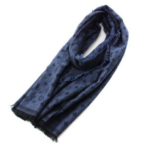 モノグラム ストール ネイビー ブラック M71219