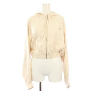 22年製 ジップアップパーカー シルク 38 ベージュ P548N