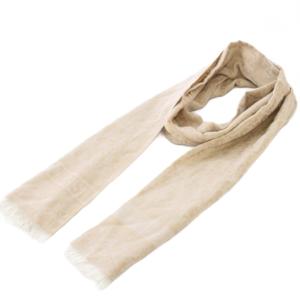 マフラー ロゴ トロッター ベージュ