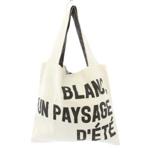 BLANC COTTON BAG コットンバッグ トートバッグ ハンドバッグ バイカラー ロゴ プリント