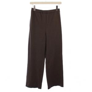 23AW RIBBLE NIKKI スラックスパンツ イージー ウエストゴム ワンカラー 無地 ウール