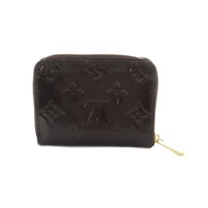 LOUIS VUITTON ジッピーコインパース コインケース 小銭入れ ラウンドファスナー レザー モノグラム柄 ダークブラウン