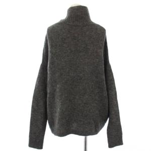 ルーズタートルネックニット セーター 長袖 モヘヤ混 グレー 1513-105-3661 /TK