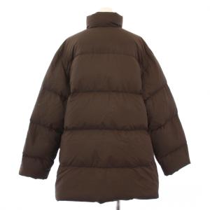 Salvatore Ferragamo ダウンコート アウター スタンドカラー ミドル丈 L 茶 /KH