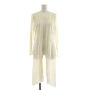 ロングカーディガン 長袖 38 白 ホワイト /RR