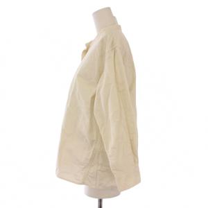 MHL. SOFT HOPSACK P/O SHIRT ソフトホップサックプルオーバーシャツ ブラウス 長袖 ハーフボタン