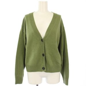 24SS ラムズウールコットン カーディガン ニット 長袖 2 グリーン 578-3264005 /TK