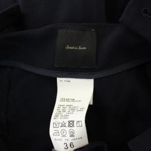 Spick&Span サロペット 36 ネイビー 無地 ワイドシルエット /JP
