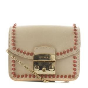 メトロポリス ショルダーバッグ チェーン レザー ピンク /AN36