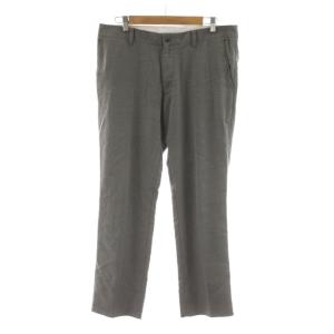 パンツ スラックス 麻混 リネン混 85 グレー /RR