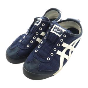 Onitsuka Tiger MEXICO 66 SLIP-ON スリッポン US5.5 24cm 紺 ネイビー 白 ホワイト /SS