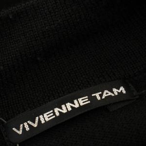 VIVIENNE TAM ニット ハイネック セーター 長袖 40 黒 ブラック /G