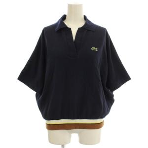 ポロシャツ 半袖 スキッパーシャツ 34 ネイビー 紺 PF22LJ /G