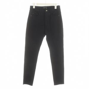 25AW トリコットスリムパンツ 36 黒 ブラック 0325411366 /AN51