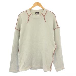 S-MOLOCK スウェット トレーナー 長袖 デニムパッチ XS グリーン /KH