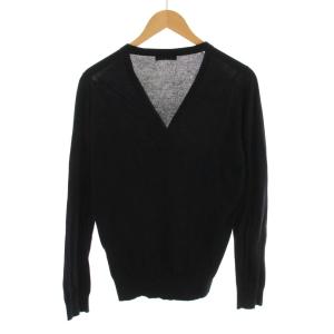 JOHN SMEDLEY カーディガン ニット S 黒 ブラック Vネック 長袖 /YM