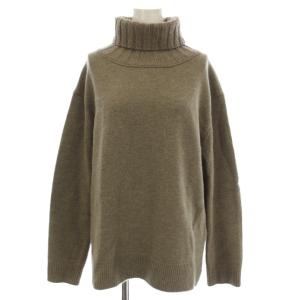 19AW カシミヤ混ウール タートルネック ニット セーター 長袖 F グレージュ 19-080-500-4071