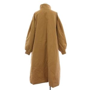 Spick&Span 22AW 中綿袖ボリュームコート ジップアップ アウター 38 ベージュ /YM