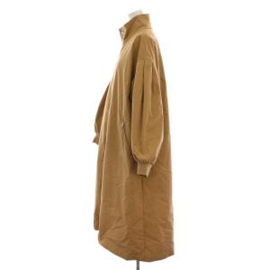Spick&Span 22AW 中綿袖ボリュームコート ジップアップ アウター 38 ベージュ /YM