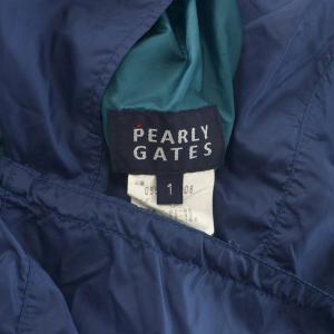 PEARLY GATES カットソー 半袖 リバーシブル 1 紺 ネイビー 緑 グリーン /RR