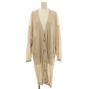 25SS ハイゲージテンジク ロングカーディガン ニット F ベージュ WGZ1051305A0007