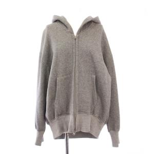 Americana ジップアップパーカー ジャケット スウェット 裏起毛 ストレッチ F グレー /BB